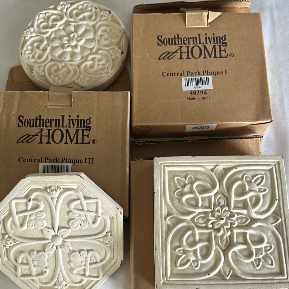 Southern Living At Home Cream Decorative Plaques